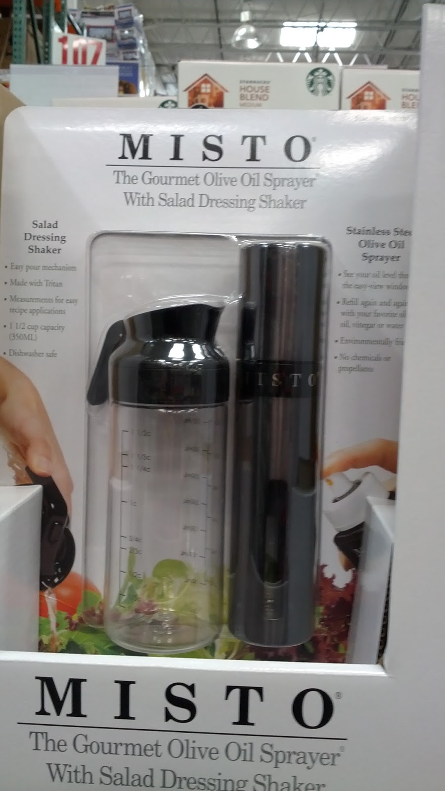 Misto Gourmet Olive Oil Sprayer with Salad Dressing Shaker Costco