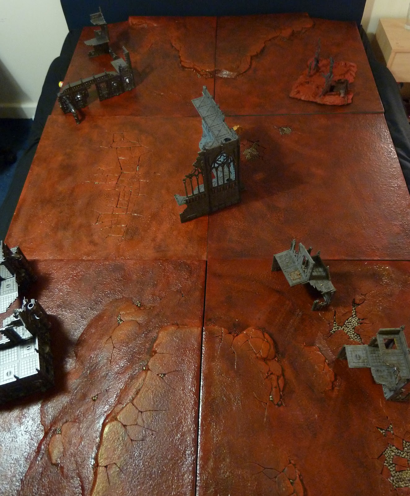 Mars/Baal realm of battle board complete at last! Wargaming Hub