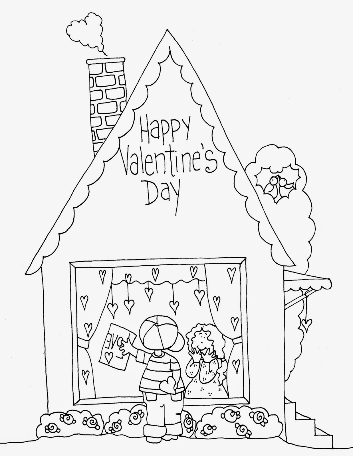 Free Dearie Dolls Digi Stamps: Valentine House