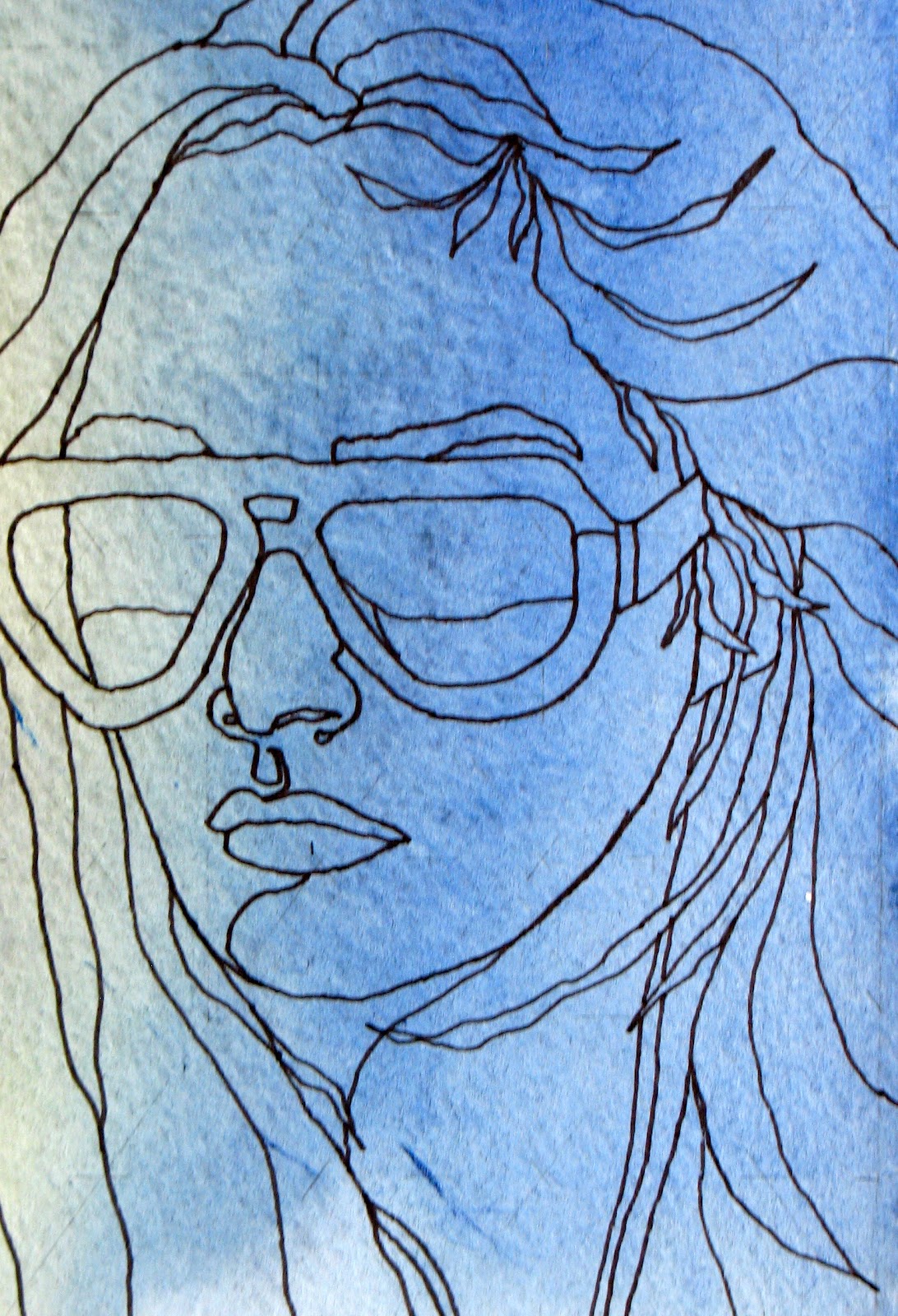 Continuous Line Drawing Faces : The painted prism day project a face