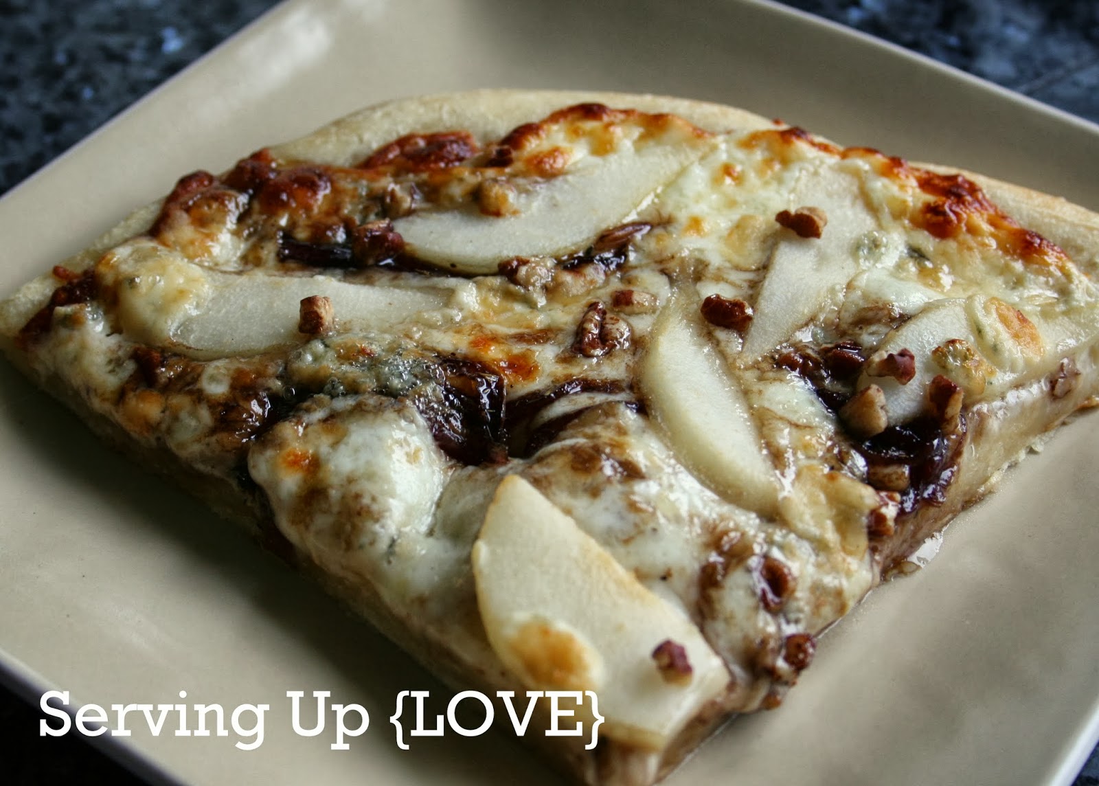 Katherine's Kitchen Serving Up {Pizza} Balsamic Pear Pizza