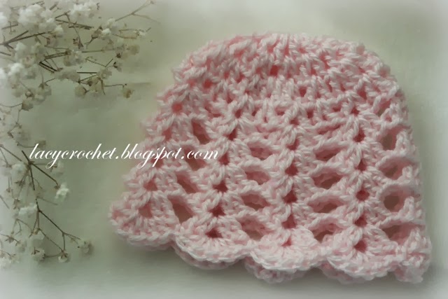 Lacy Crochet: Baby Hats Free Patterns