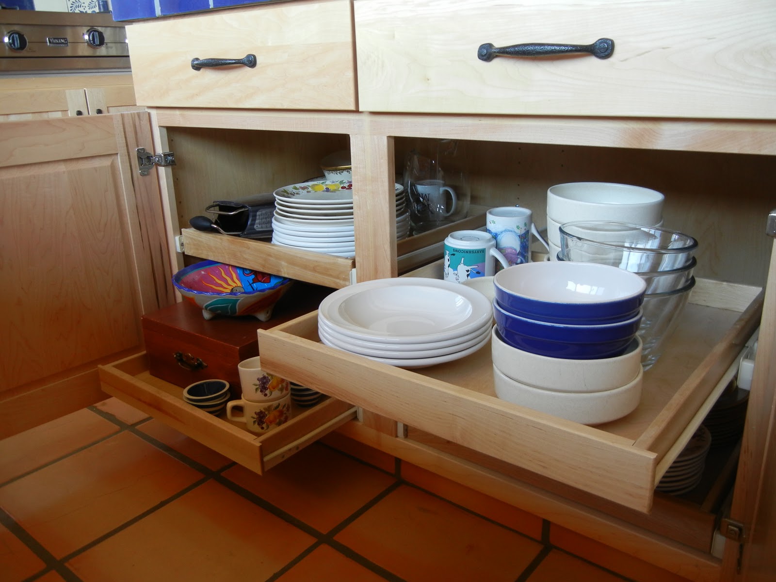 Kitchen cabinet pullouts Kitchen Cabinets with Slide Out Shelves