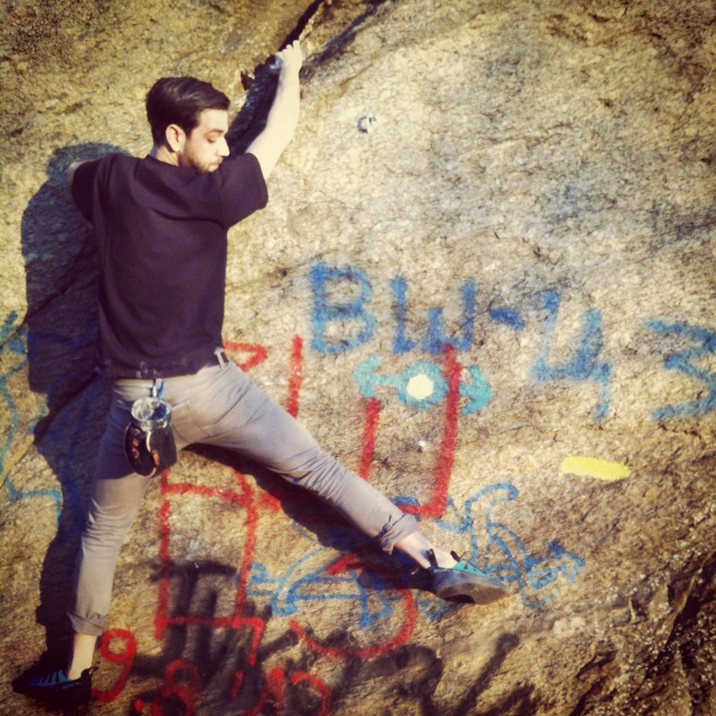 Grafiti na boulderu