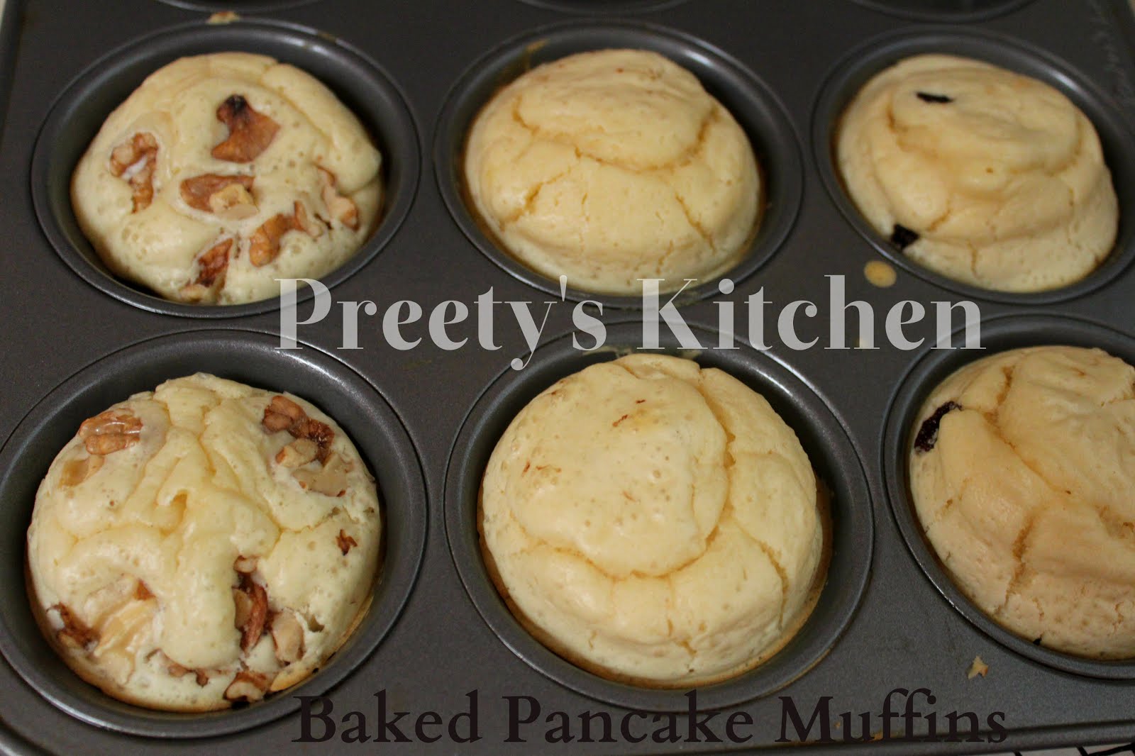 Preety's Kitchen Baked Pancake Muffins