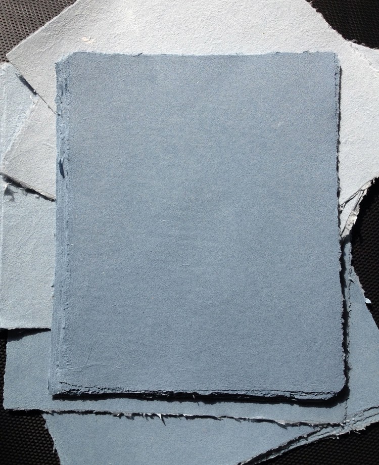 Roann Mathias Calligraphy Recycled Denim Paper