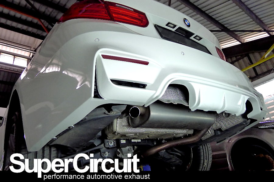 SUPERCIRCUIT Exhaust Pro Shop Quad Exhaust Conversion of BMW 320i F30