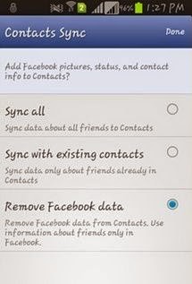 Hapus facebook kontak di android Hapus facebook kontak di android