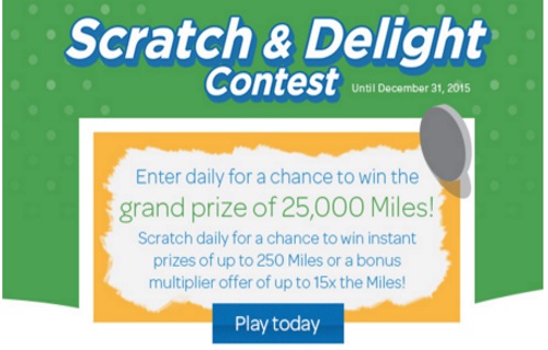 Air Miles Scratch & Delight Contest