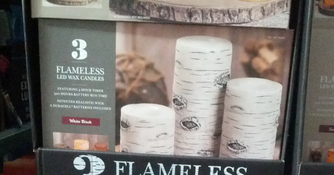 Flameless LED Wax Candles (3 pack) Costco Weekender