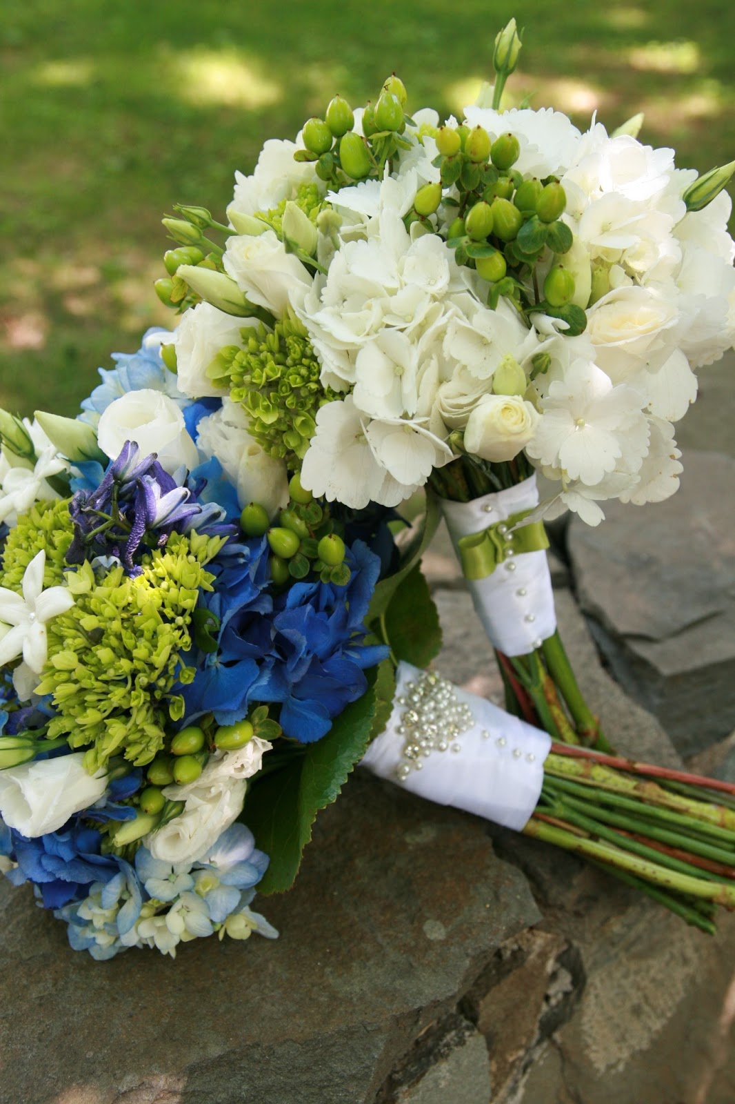 Beautiful Blue Hydrangea Bouquets Studio in Bloom