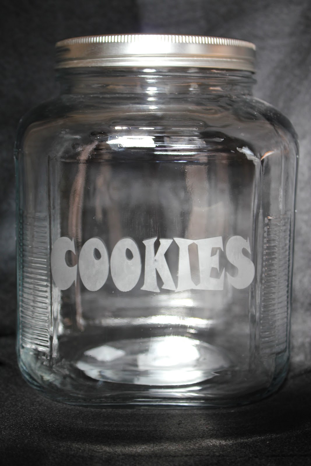 Southern Girl Creations Etched Glass Cookie Jar
