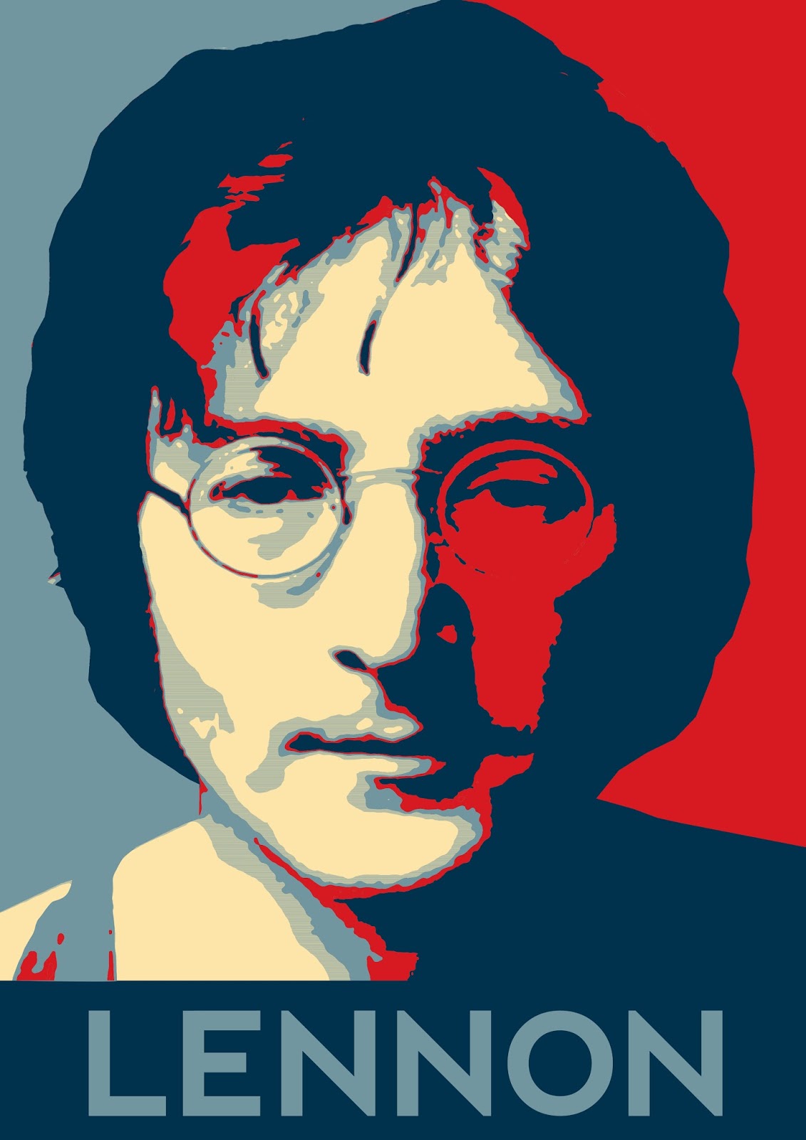 CG Design John Lennon Portrait Poster