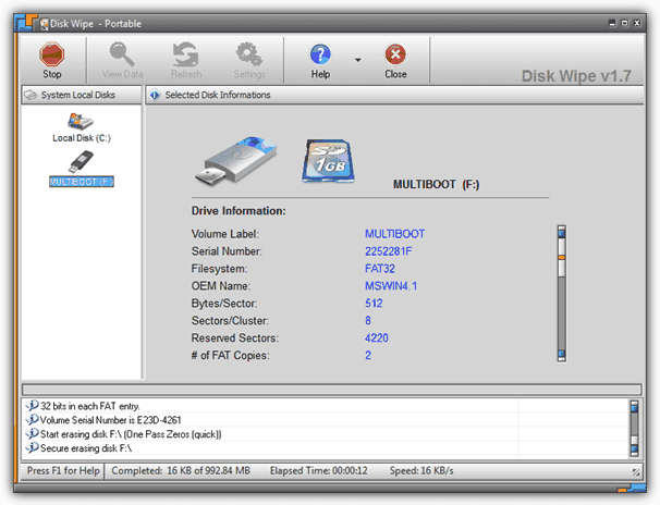 diskwipe 6 programs to clear or erase,wipe data from the hard drive before selling