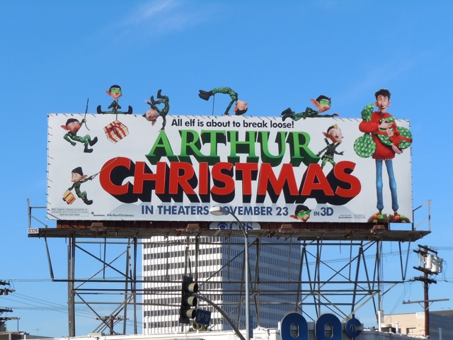 Arthur Christmas billboard