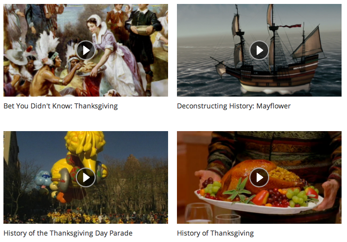 History channel thanksgiving dvd
