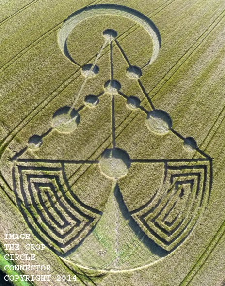 Circulos en las cosechas Crop+Circle+at+Harewell+Lane,+nr+Besford+Worcestershire,+United+Kingdom.+Reported+14th+June+2014