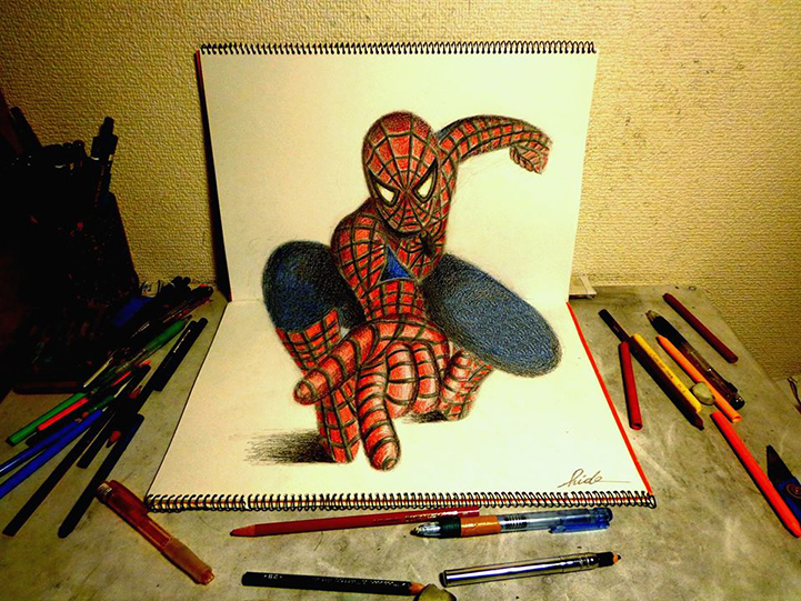 incríveis desenhos do artista nagai hideyuki criam perfeita ilusão