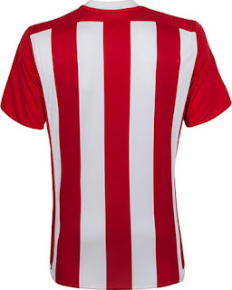 tampilan belakang Jersey Southamton home Adidas terbaru musim 2015/2016 gambar detail jersey terbaru southamton home musim depan Jersey Southamton home Adidas terbaru musim 2015/2016