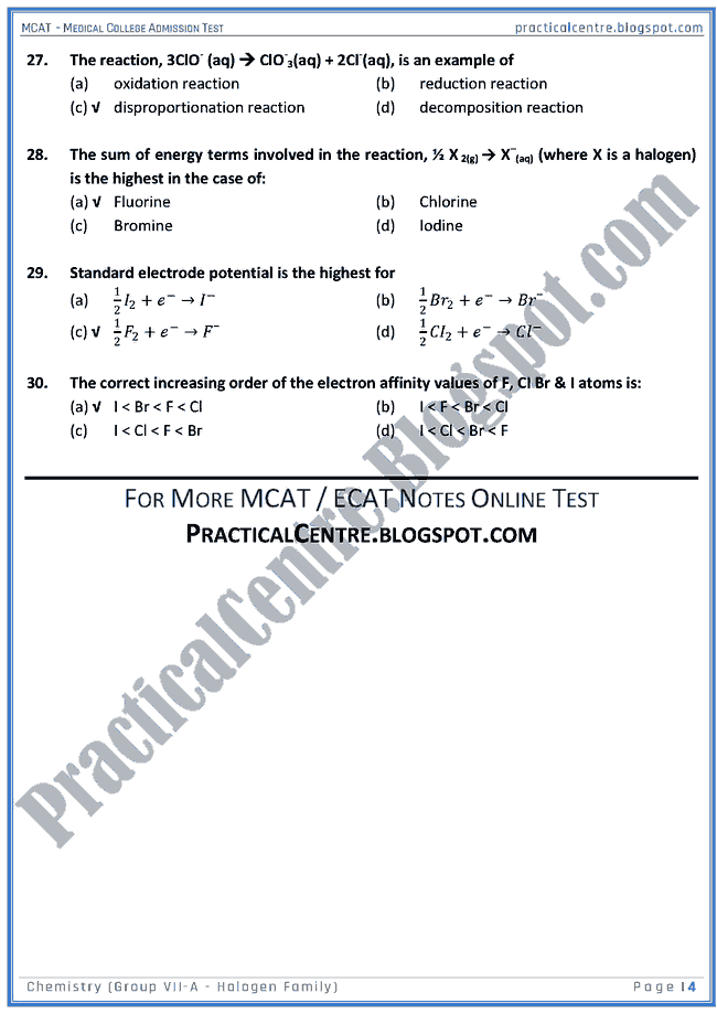 mcat-chemistry-group-vii-a---halogen-family-mcqs-for-medical-college-admission-test