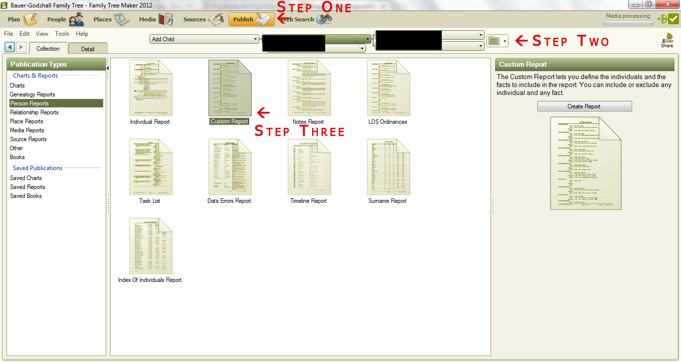 charts for family tree maker