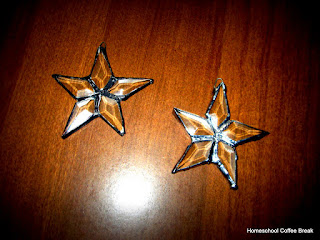 star ornaments - Homeschool Weekly - Winter Storm Edition on Homeschool Coffee Break @ kympossibleblog.blogspot.com