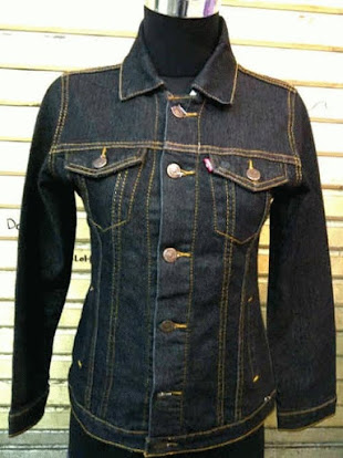 Jaket Jeans Denim Levis Untuk Cowok & Cewek ada Stock Dijual oleh Distro Karambie Rp 155.000
