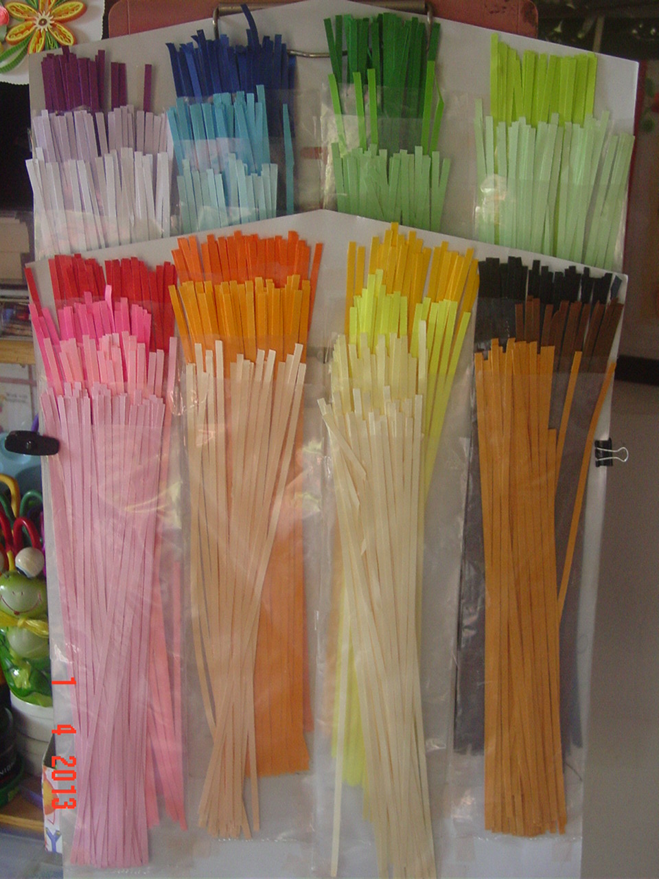 Faith's Quilling Organized Quilling Paper