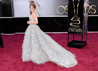 Amy Adams in a beautiful lavender gown at the Oscars 2013.