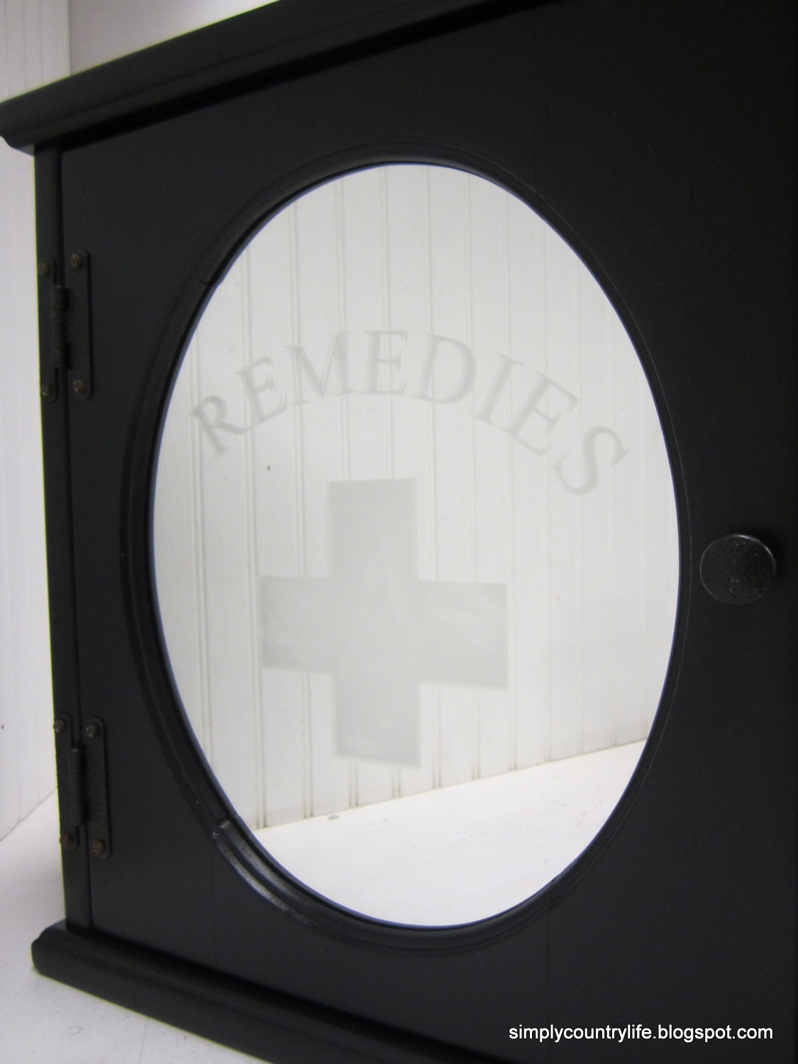 Simply Country Life How I Remedied an old Medicine with Glass Etching