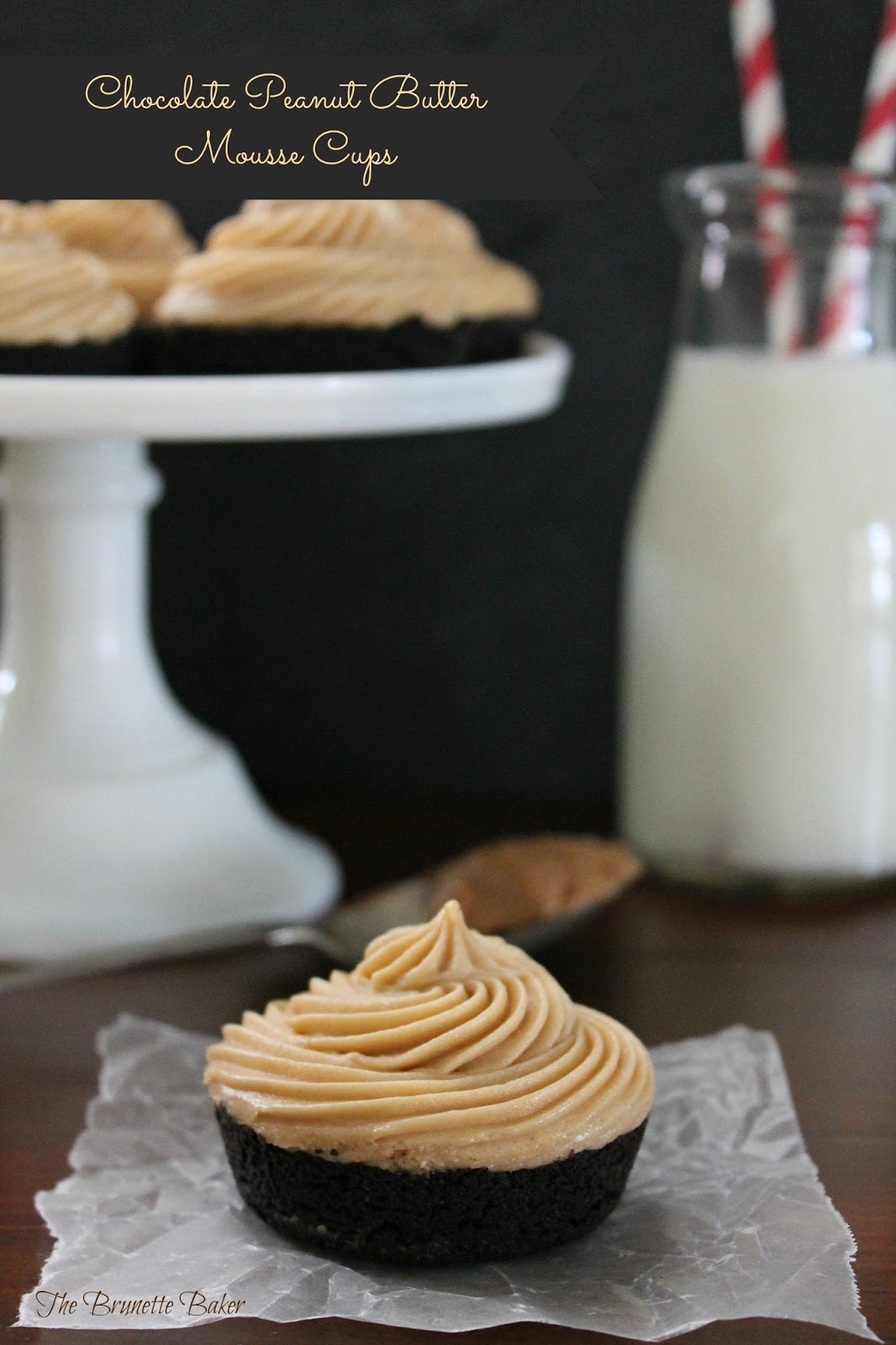 Chocolate Peanut Butter Mousse Cups The Baker