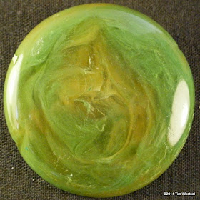Handmade Green Swirl Round Cabochon - M - ©2014 Tim Whetsel - TDWJewelry 