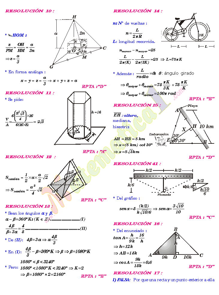 DEL ESPACIO PROBLEMAS RESUELTOS TIPO EXAMEN DE ADMISION UNI EN PDF