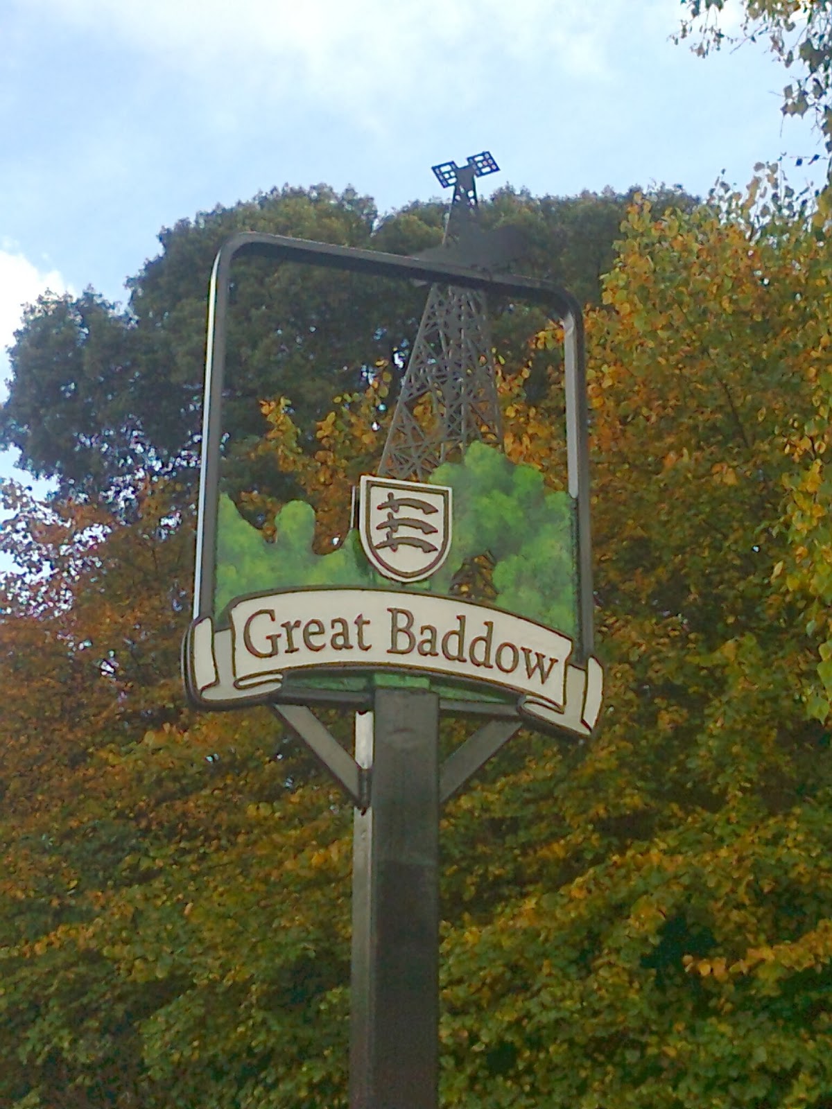 Great Baddow New Great Baddow Sign