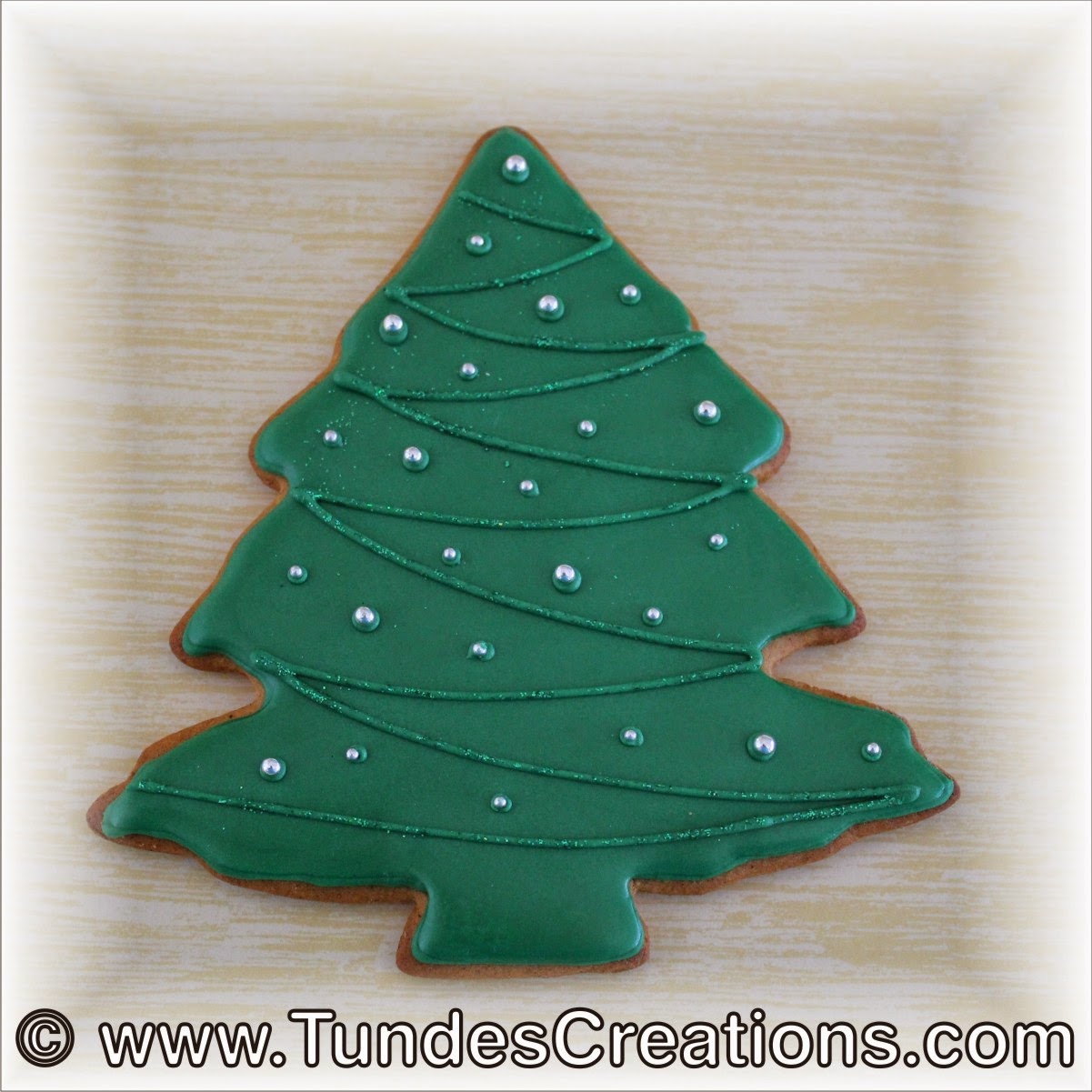 Christmas tree cookie