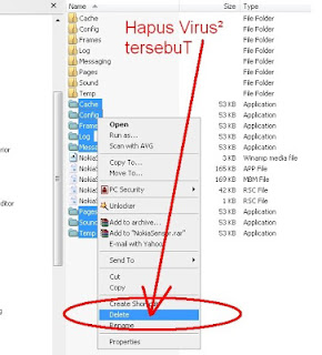Delete file virus