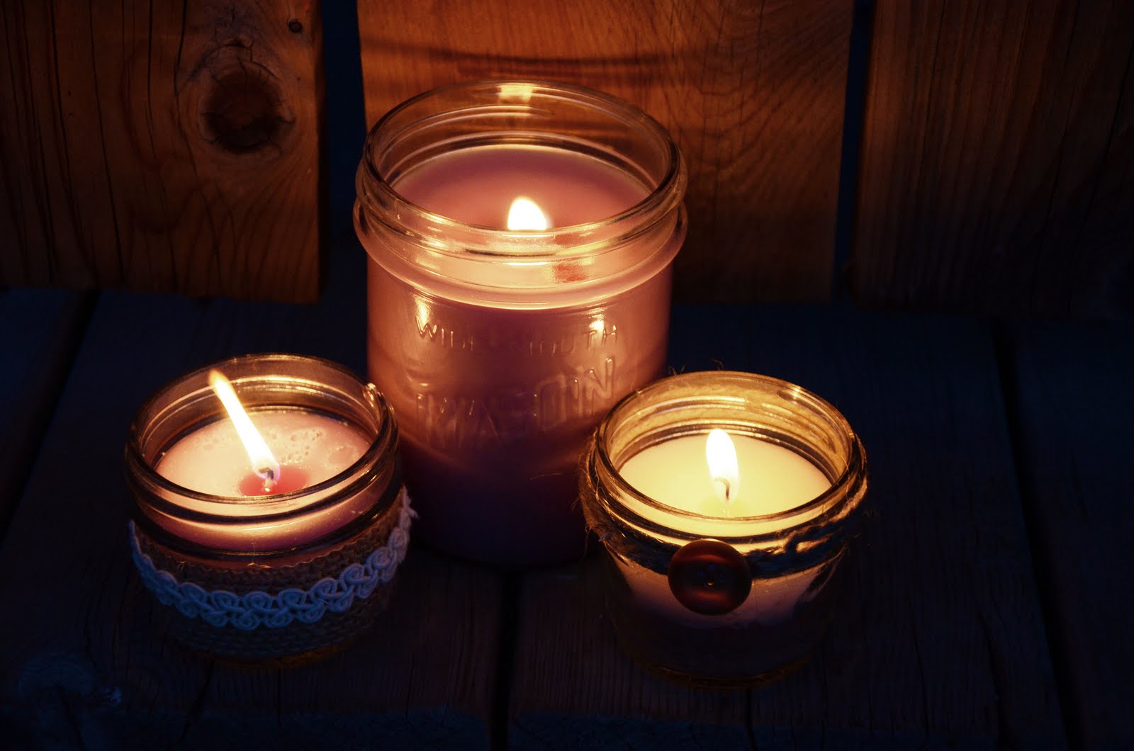 p.s.♡ diy mason jar candles