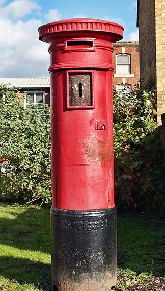 Picture of an early post box in Leeds Early Post Box Leeds