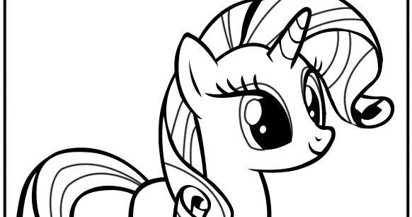 Radkenz Artworks Gallery: My Little Pony - Rarity Coloring Page