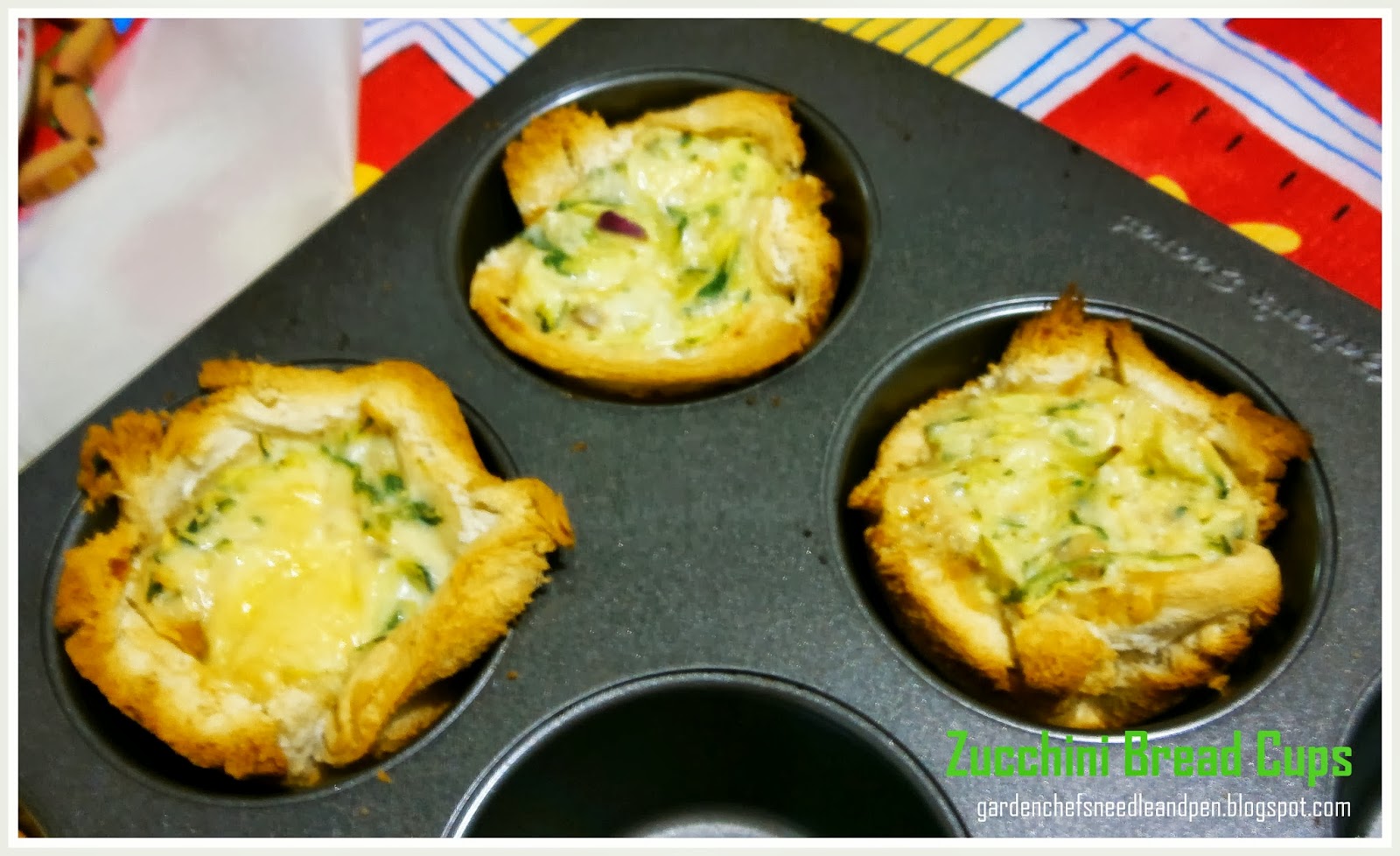 Garden Chef's Needle and Pen Zucchini Bread Cups