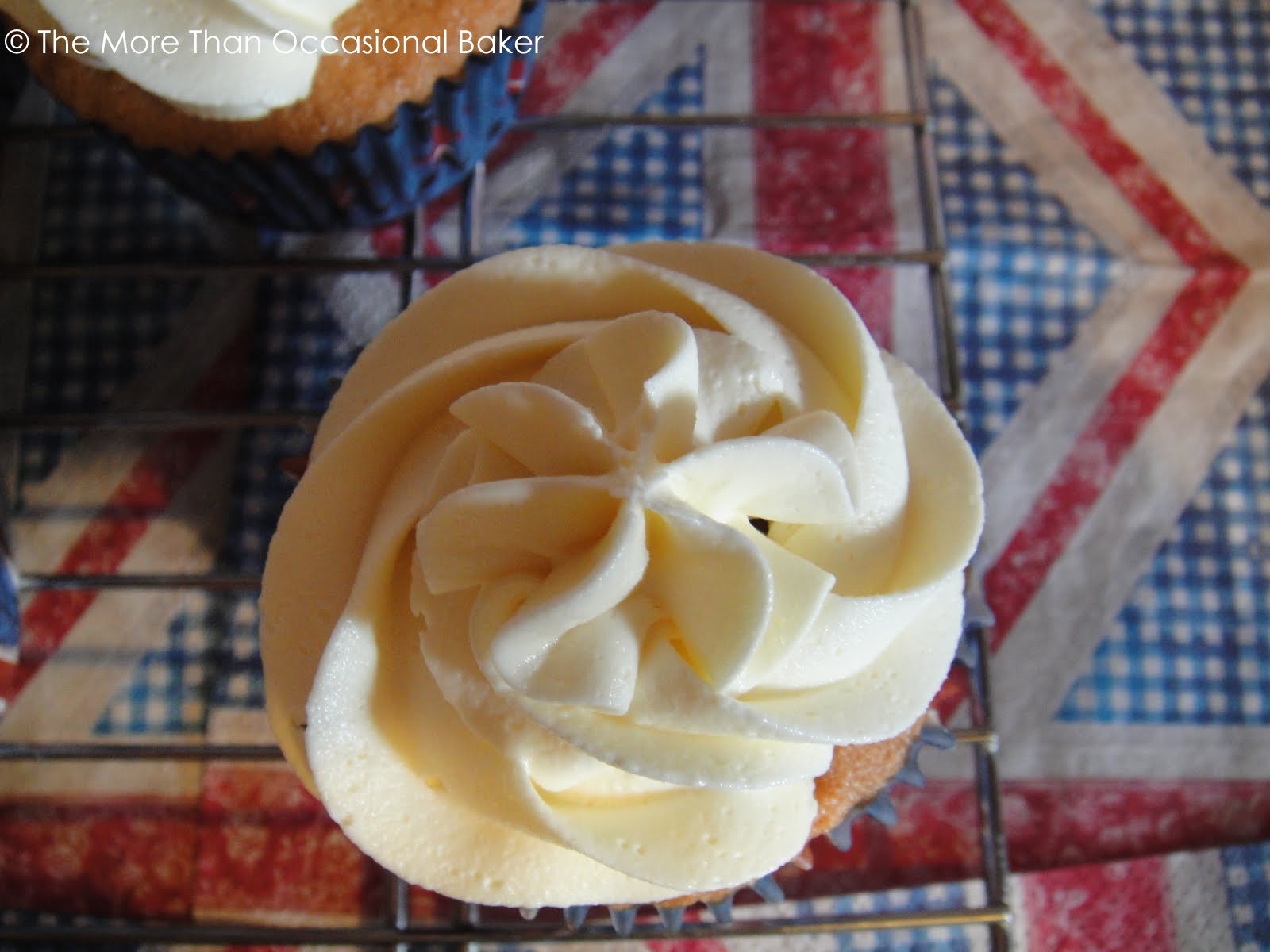 The more than occasional baker Jubilee Strawberries and Cream Cupcakes