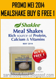 ♥ PROMO MAY 2014 ~ MEALSHAKE SHAKLEE UNTUK ANAK YANG SELALU SAKIT, KURANG SELERA MAKAN ♥