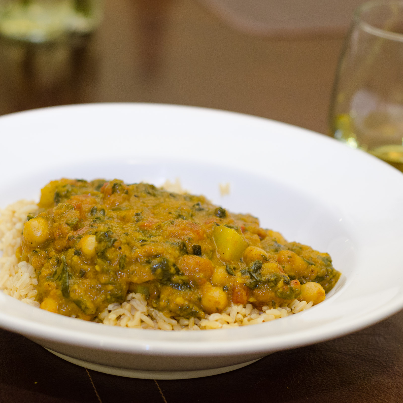 Spinach, Potato & Chickpea Curry - Simple Awesome Cooking