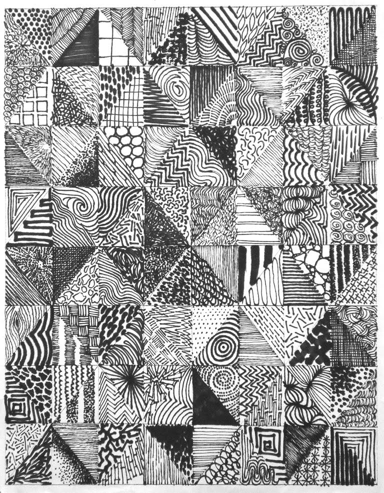 Drawing With Lines And Dots : Dot art august