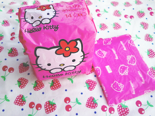 Hello Kitty sanitary pads
