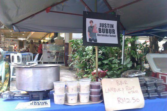 gambar justin bieber bubur lambuk