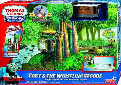 Fun Childrens railway Fisher Price toy train set Thomas & friends Toby's whistling Woods Ride