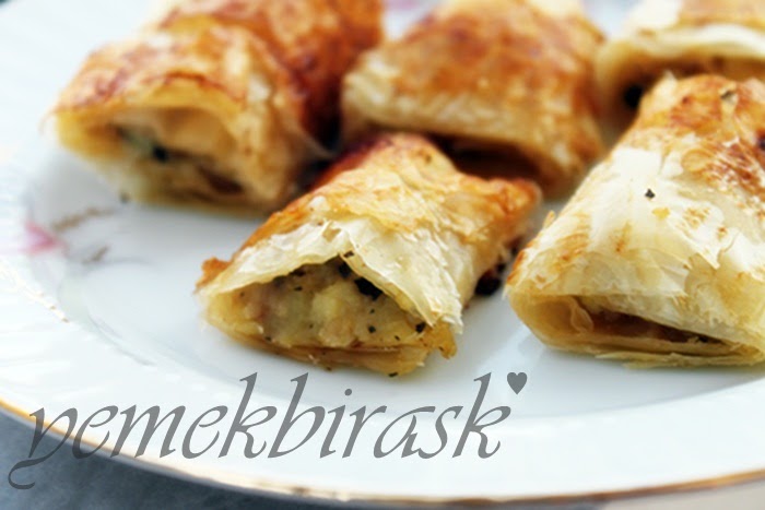 yemek bir aşk baklavalık yufkadan patatesli kol böreği