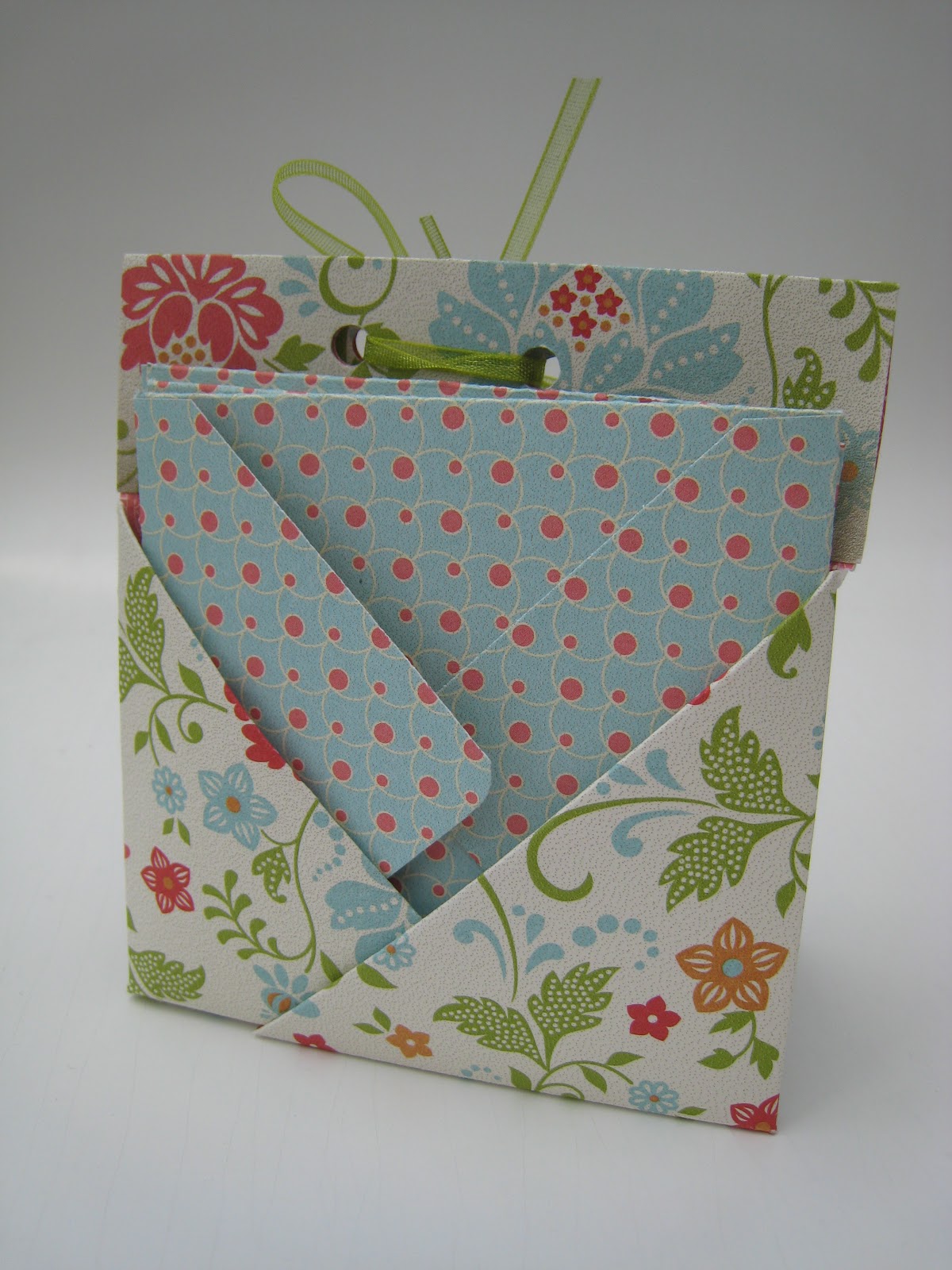 hello stamper Folded pocket note card holder