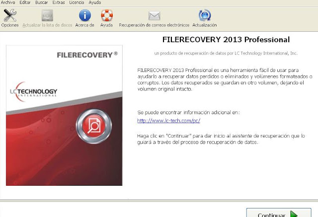 FileRecovery 2013 Version 5.5.4.6 Professional Español 